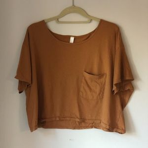 American Apparel short- sleeve Crop top